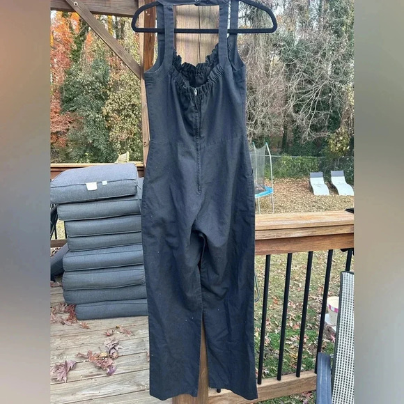 Vtg 1970’s Frederick’s of Hollywood black flounce Ruffle square back jumpsuit - Picture 5 of 13